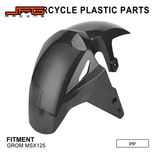 Akcesoria motocyklowe Osłona przedniego błotnika Osłona koła Przedni błotnik Włókno węglowe PP Plastik Do HONDA Grom MSX125 MSX 125