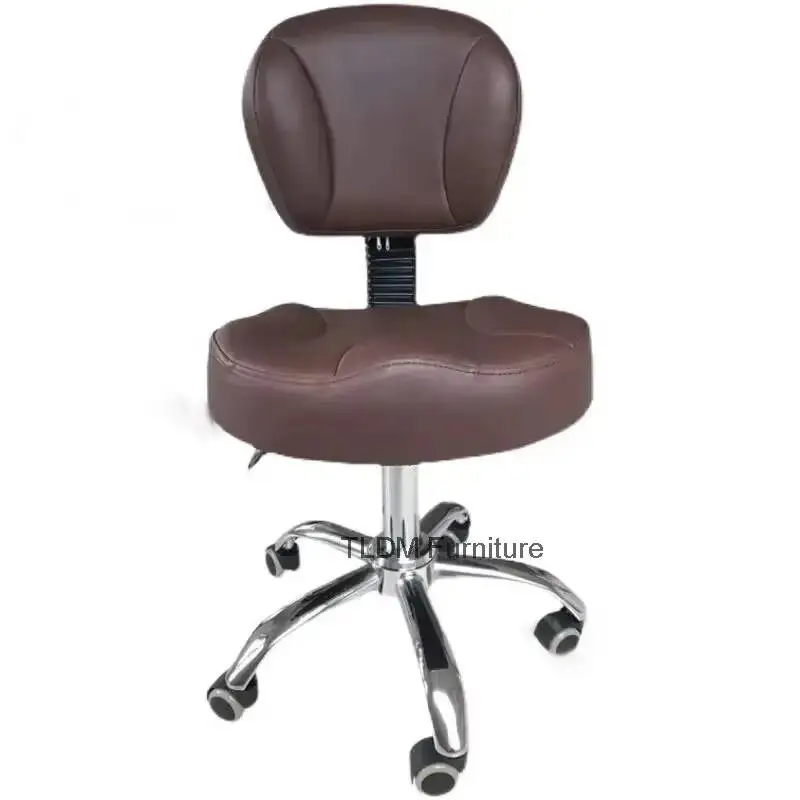 Light Luxury Barber Chairs Explosion-proof Beauty Stool Pulley Beauty Salon Special Backrest Rotation Lift Hairdressing Chair L
