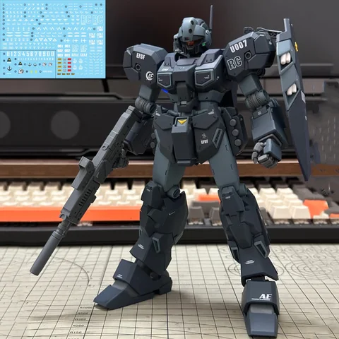 Jesta RGM-96X HG 1/144 Mech 조립 모델 키트 액션 피규어 어린이 퍼즐 장난감 데스크탑 장식 소장품 소년 선물