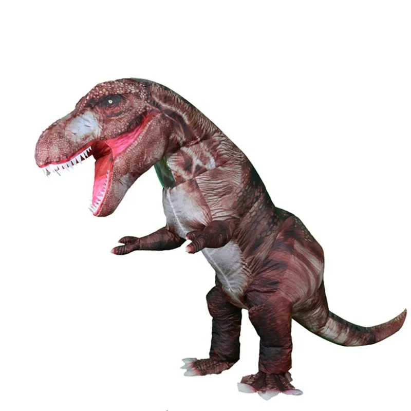 Inflatable Adult T REX Costume Dinosaur Costumes Blow Up Fancy Dress Mascot Party Cosplay Costume For Men Women Dino Cartoon