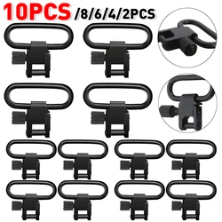 2-10PCS 1in QD Sling Swivel Strap Buckles Kit Tactical Rifle Sling Swivels Mount Adapter Detachable Sling Mount Ring For Outdoor