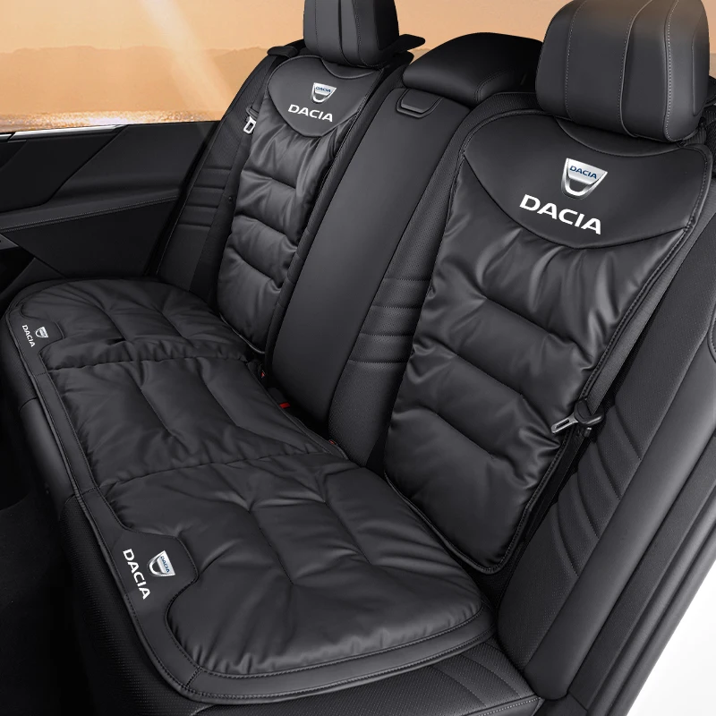 Seggiolino auto Cuscino in velluto Schienale in pelle Coprisedile Accessori per Dacia Logan Mcv 2 Duster Sandero Lodgy Dokker Stepway