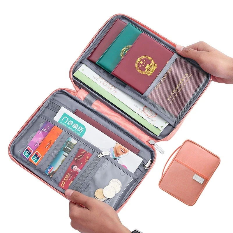 

Hot Travel Wallet Family Passport Holder Creative Waterproof Document Case Organizer Travel accessories Document Bag Cardholder