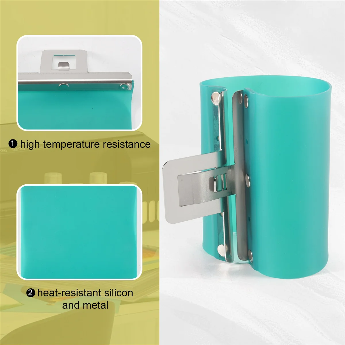 12PCS/LOT 3D Sublimation Machine Silicone Mug Wraps Rubber Clamps 11OZ Mug Silicone Mould Fixture for 3D Sublimation Printing