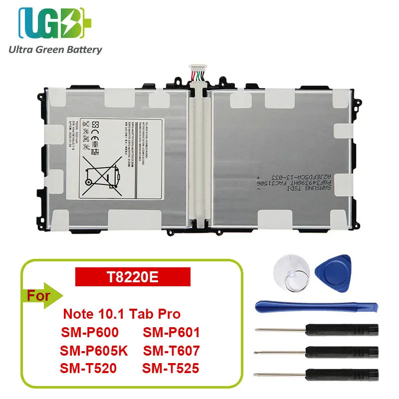 UGB 신형 배터리, 노트 10.1 GT-P5110 P5100 P5113 N8000 GT-N8020 P7500 SM-P601 Tab3 P5200 T4500E Tab4 SM-T530 SM-T805