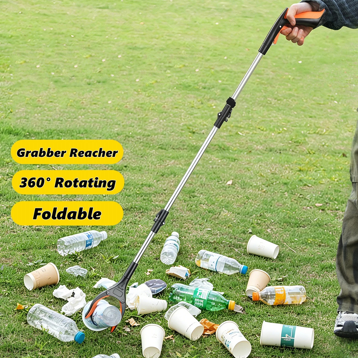 Grabber Reacher Tool,Lightweight Extra Long Handy Trash Claw Grabber,Reaching Assist Tool for Trash Pick Up,Nabber,Litter Picker