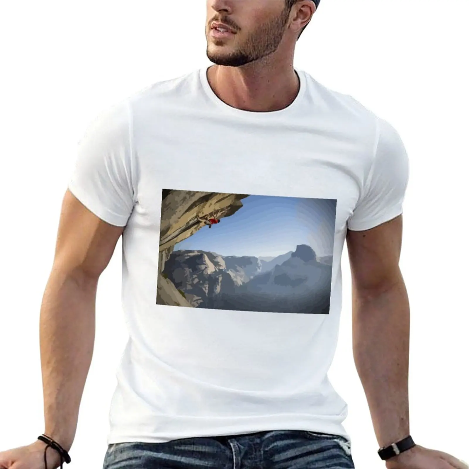 

Heaven cotton of Painting Solo Honnold shirts Alex 100% T-Shirt t Roof tshirt designer