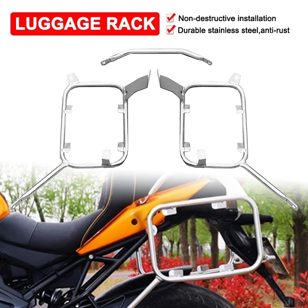 Motorcycle Top Case Panniers Luggage Rack For Kawasaki For Versys 650 2010-2014 Side Bag Holder Tail Trunk Box Saddlebag Bracket