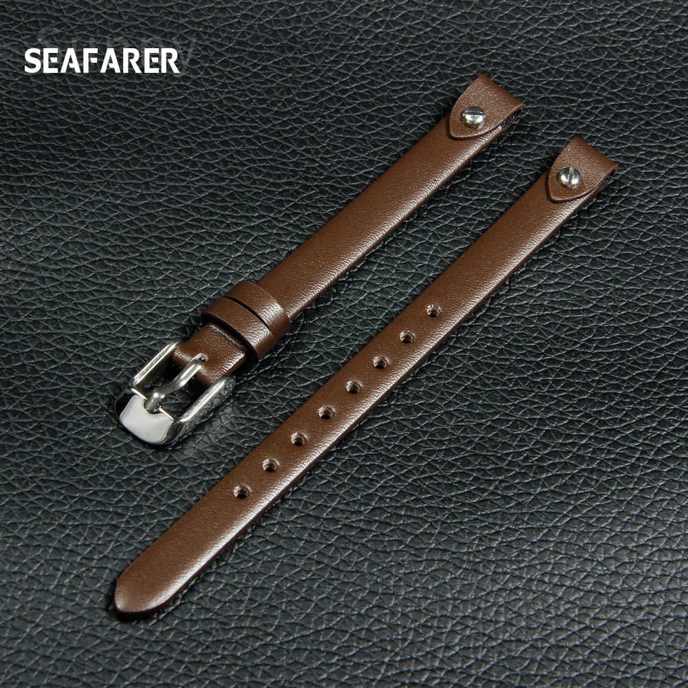 Genuine leather bracelet strap fashion Women\'s watchband small band 8mm for fossil ES4340 ES4119 ES4000 watch band with screw