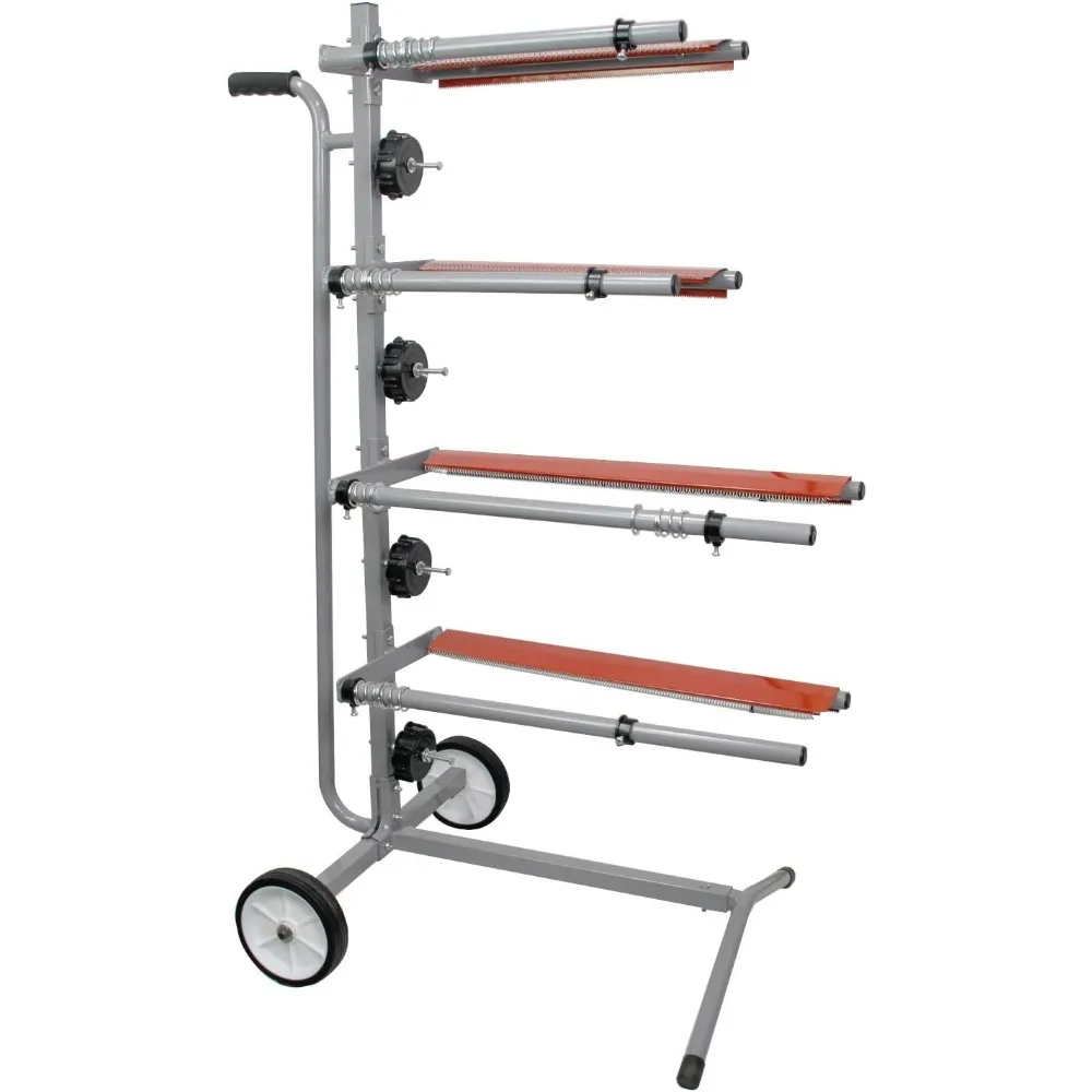 

Мобильная многоролонная малярная машина в стиле дерева для кузова автомобиля, покраски, диспенсер для малярной бумаги с 4 стержнями для бумаги, 4 роликами для ленты