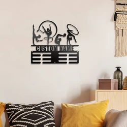 1pc cool Flexible dancer Personalized name Iron Metal Wall Signs Tin Plate Signs For gym Home Decor Living Room Bedroom