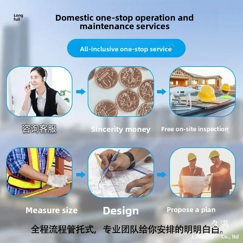 , full set of photovoltaic power generation system household grid-connected residential villa roof full set