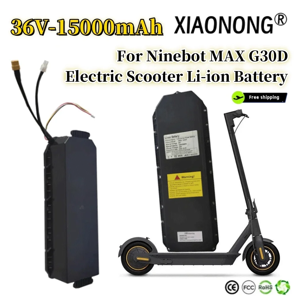 36v 15000mAh 540wH 18650 Li-ion Battery Pack For Segway Ninebot MAX G30 350W Electric Scooter Special