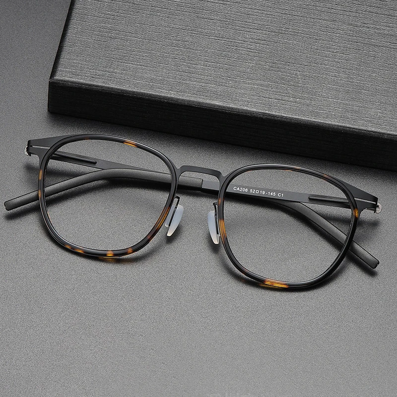 

Handmade Screwless Ultralight Men's Eyewear Trendy Full Rim Glasses Frame Women 2024 New Brand Design Optical Myopia Eyeglasses