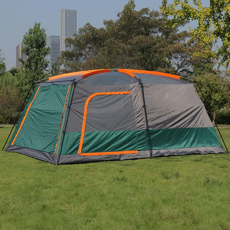 Double Decker Tent, Warm and Waterproof, Outdoor, Party Picnic Tour, Climbing Mountain, Mobile Canopy, 8-12 People, New