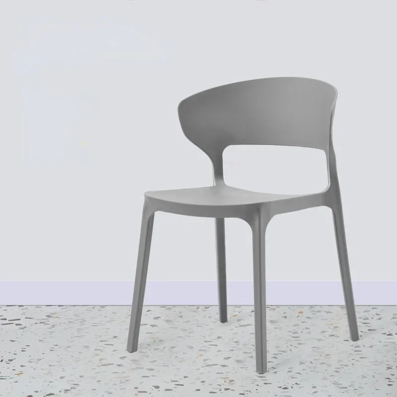 Cadeiras de jantar empilháveis para pátio, plástico, nórdico, sala de estar, sala de estar, interior, moderno, sedie da pranzo, móveis para casa a2