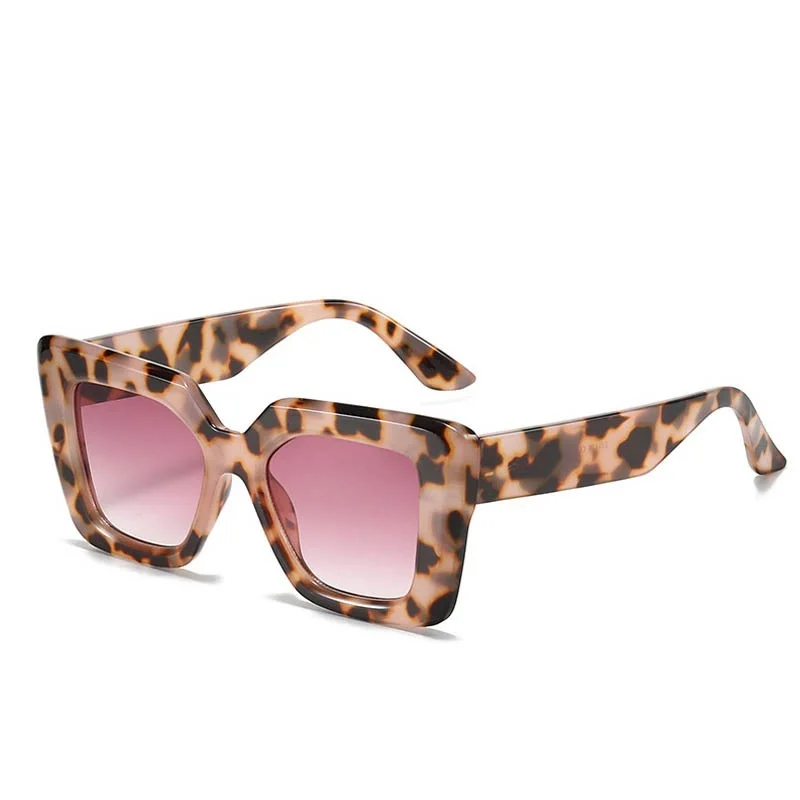 Classic Design Square Shades Sunglasses Women Men Traveling Grey Leopard Cat Eye Sun Glasses Woman Retro Glasses zonnebril dames