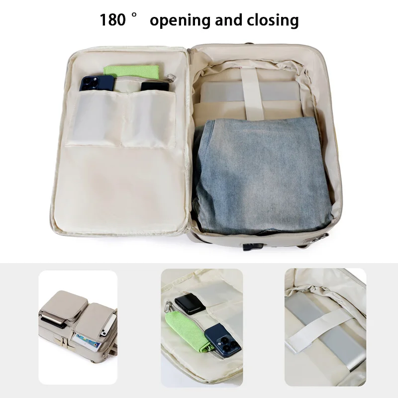 Bolsas de viaje de gran capacidad, bolsas de equipaje de viaje de negocios, bolsas multifuncionales con separación en seco y húmedo, mochilas para portátiles