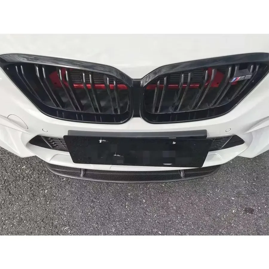 For BMW F87 M2 2014 - 2021 M2C Carbon Fiber Car Front Bumper Diverter Spoiler Diffuser Front lip chin ST Style upgraded body kit