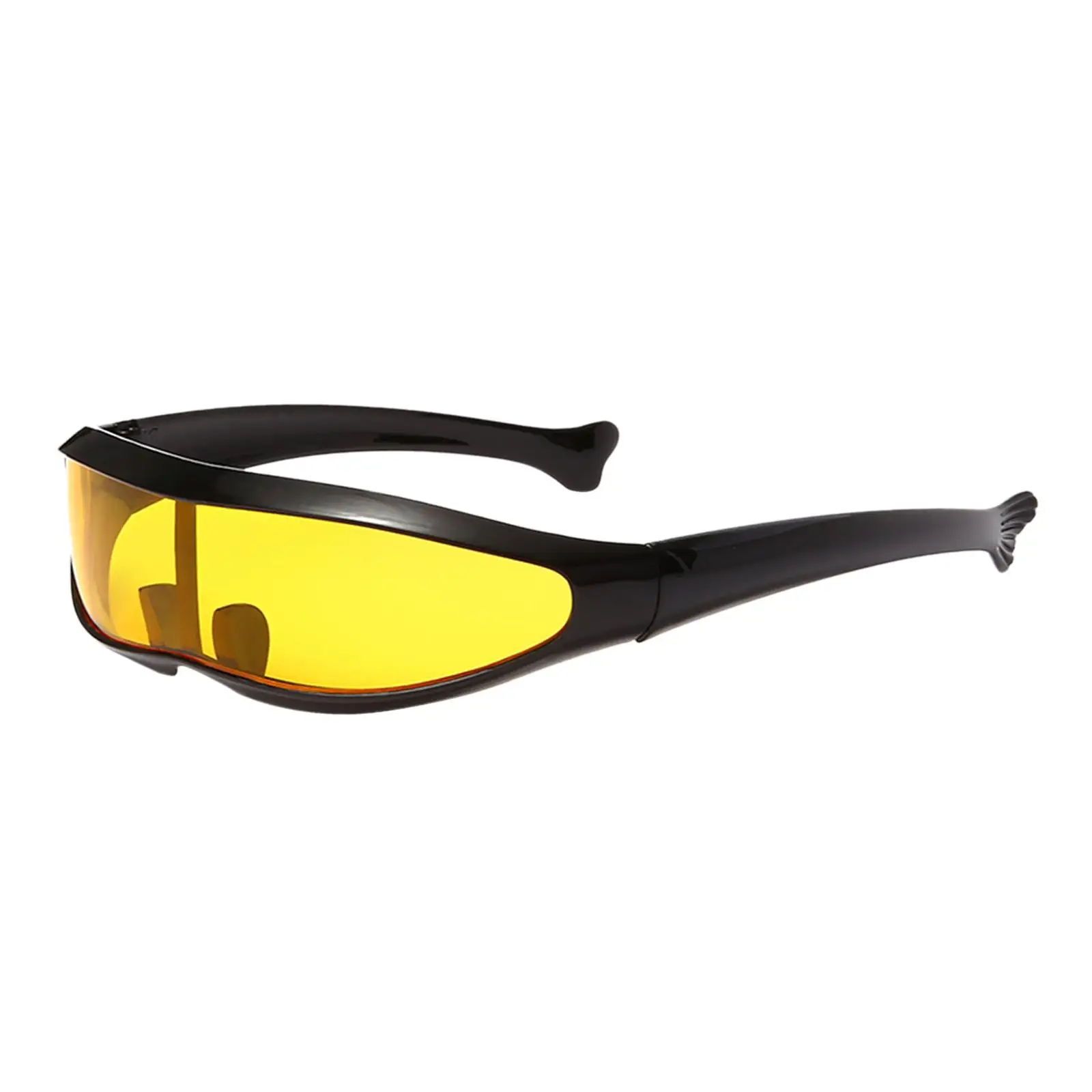 Visor Sunglasses Robotic Mirror Lens Costume Accessories Cool Punk Trendy Sun Glasses Eyewear for Cosplay Party