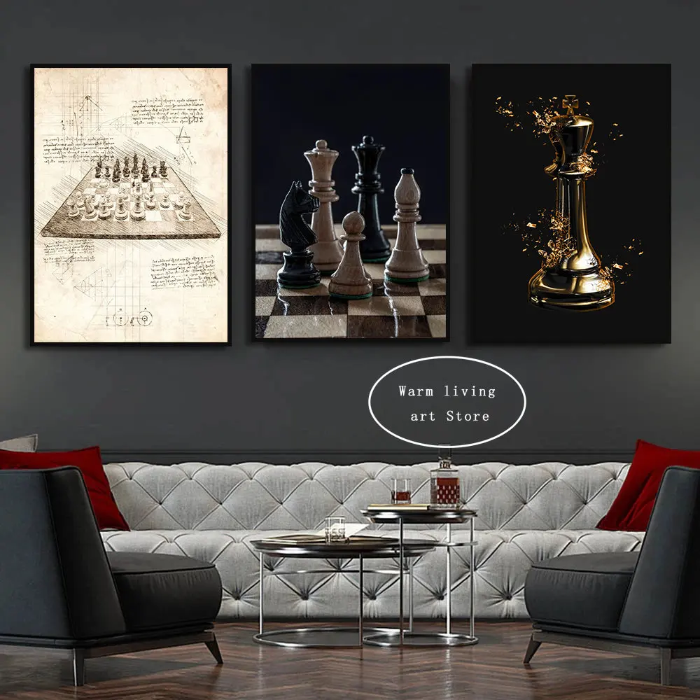 Chess Moves Rules Chess Lovers Chess Universe Motivational Art Posters Canvas Painting Wall Prints Picture Room Home Decor Gift