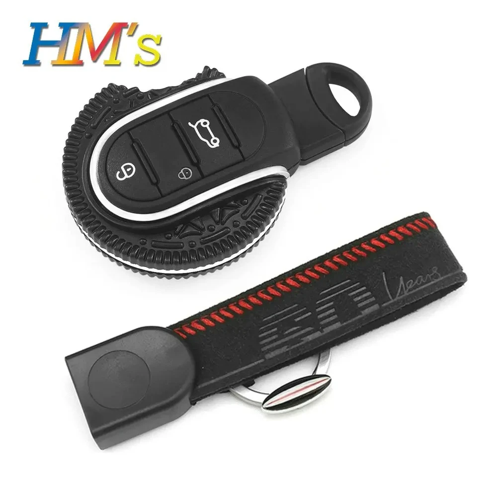 Car Keychain Key Fob Cover Holder For Mini Cooper F54 F55 F56 F57 F60 Countryman Interior Car Accessories Decoration Protector