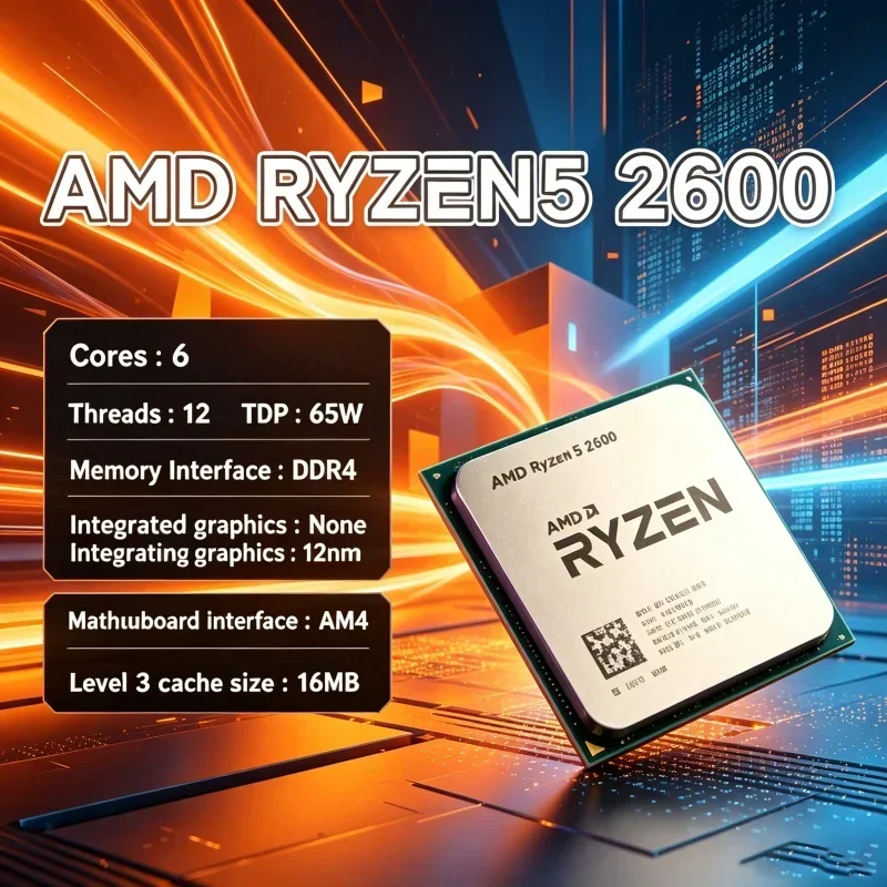 processeur-de-bureau-amd-r5-2600-ryzen-5-2600-6-cœurs-12-threads-pour-le-rendu-le-montage-video-la-diffusion-en-direct-am4