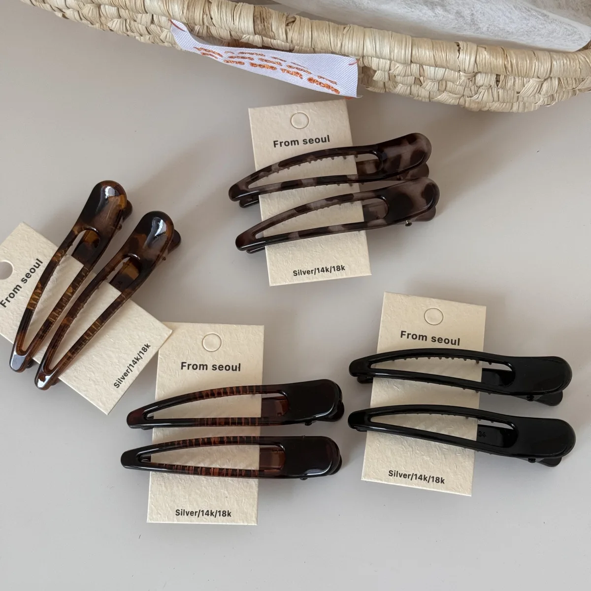 1pair Classic Leopard Acrylic Hair Clips 9cm Big Brown Barrettes Women Washing Daily Use Duck Clip Fringe Hair Grip Good Quality