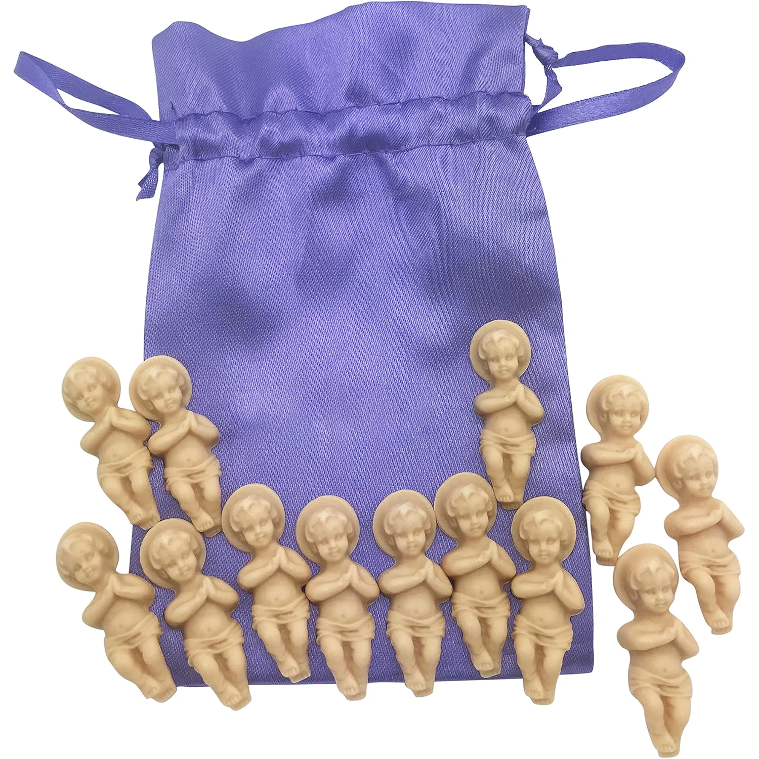 King Cake Babies Bakers Dutzend Set mit Geschenktüte und 13 süßen Baby-Jesus-Figuren, Party-Kuchendekoration