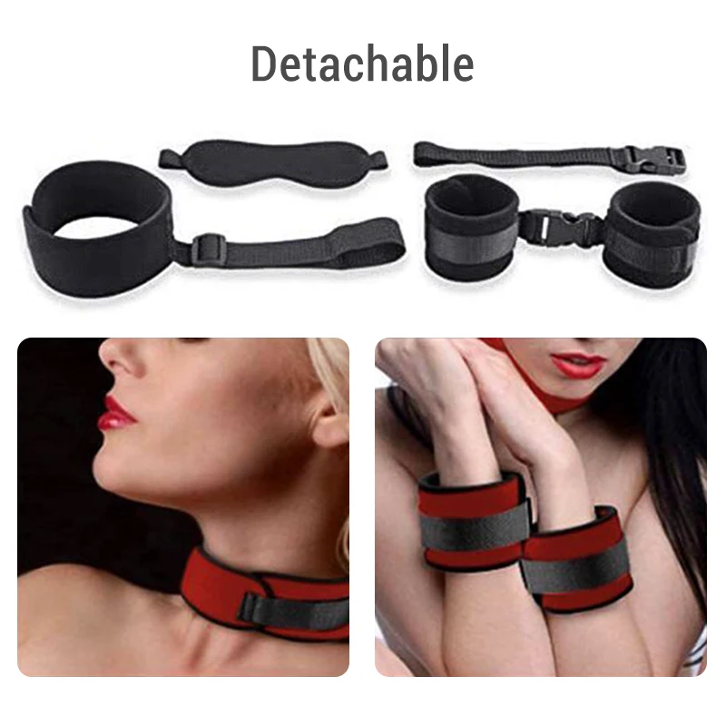 BDSM Bondage Erotic Products Plush Backhand Collar Restraint Strap Female Flirting Sexual Slave Adult Games Sex Toys for Couples