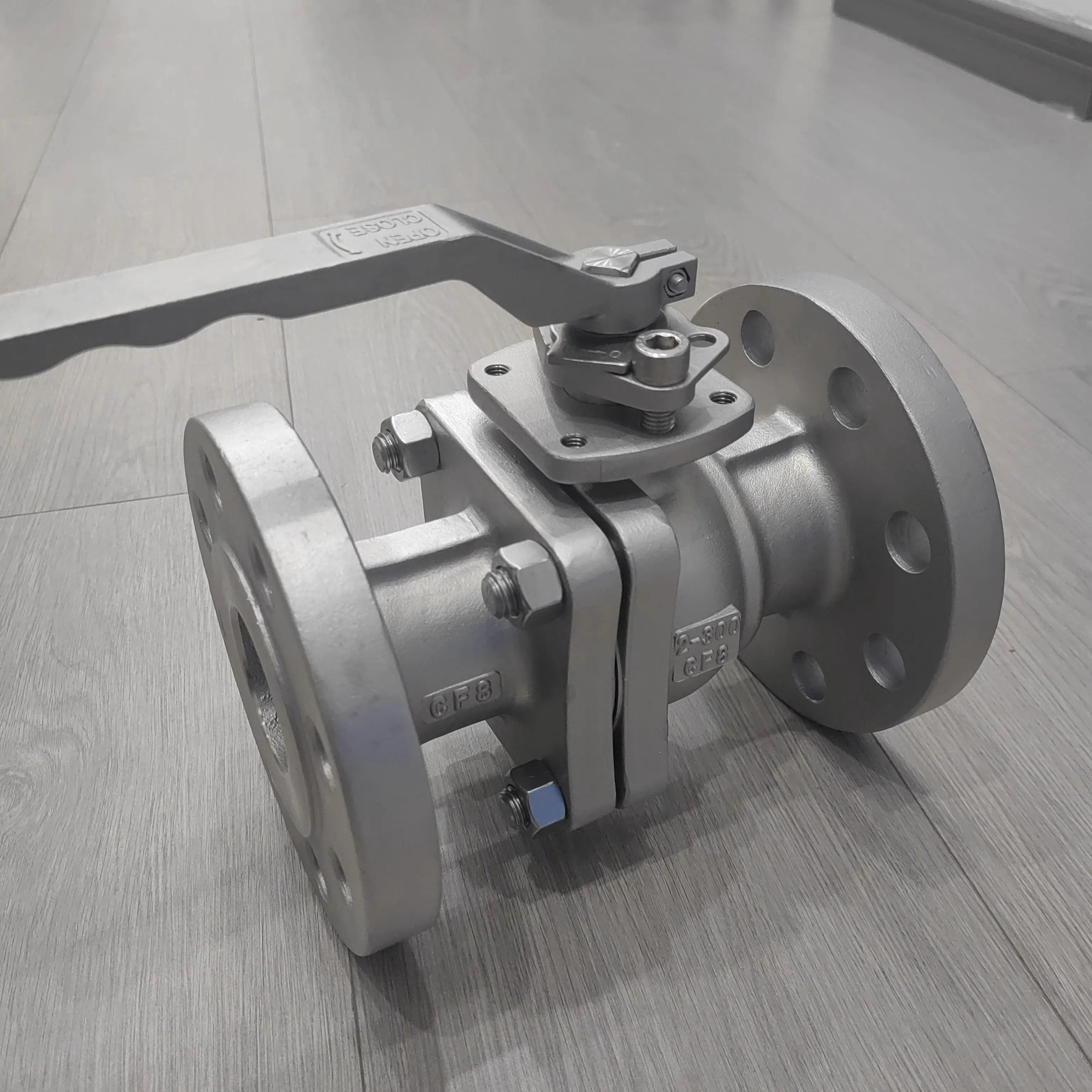 Cf8 300Lb Asme B16.5 Silica Sol Precision Casting/ Compound Precision Casting Stainless Steel Two-Piece Manual Ball Valve(Asme)