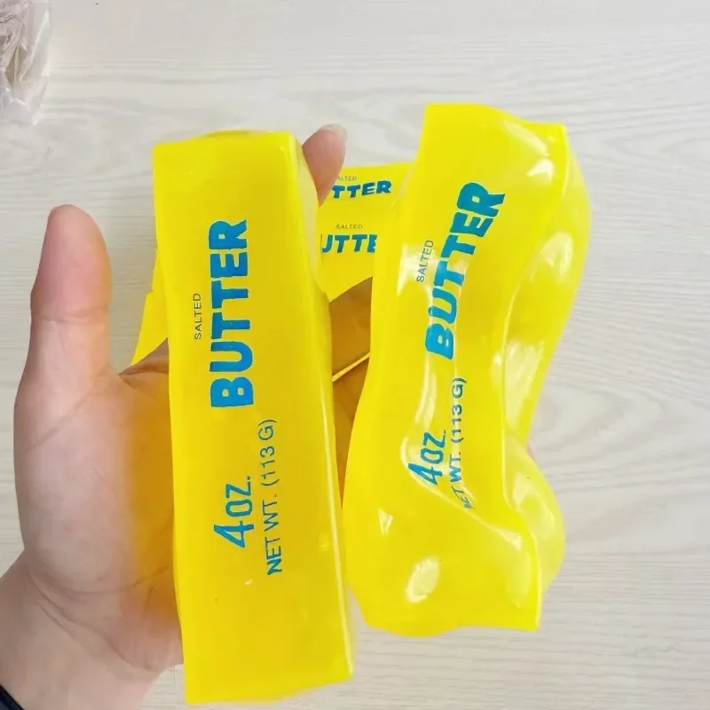 *Coconut Oil Butter Stick Squishy Toy Moldable Stress Butter Bar Cheese Fidget Toy Super Soft Squeeze Vent Toy Premium Hand Feel