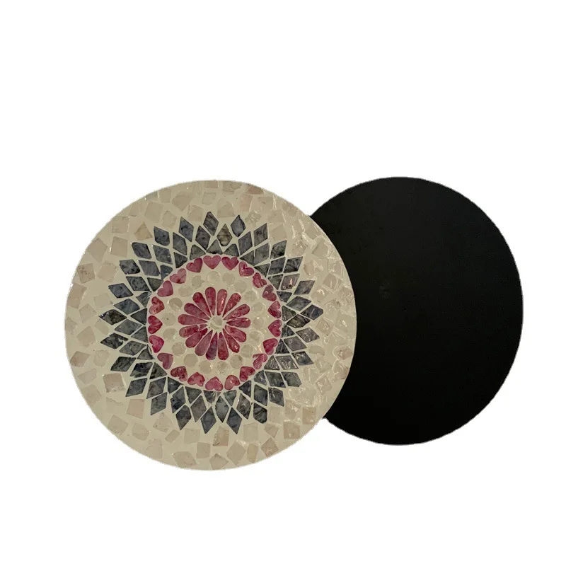 

Thermal insulation placemat creative shell dining table mat, high-end light luxury round household tray