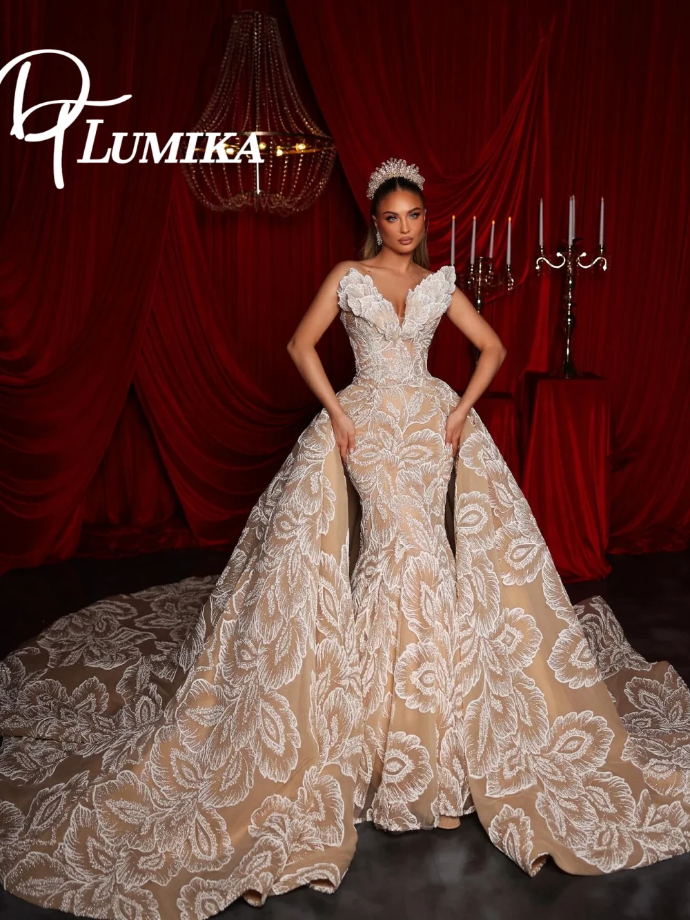 

Сказочное свадебное платье с длинными рукавами и кружевом, блестящее тюлевое свадебное платье, изысканное свадебное платье Vestidos De Novia