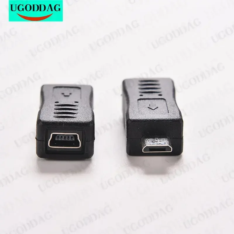Micro USB Male to Mini USB Female Adapter Connector Converter Adaptor for Mobile Phones MP3