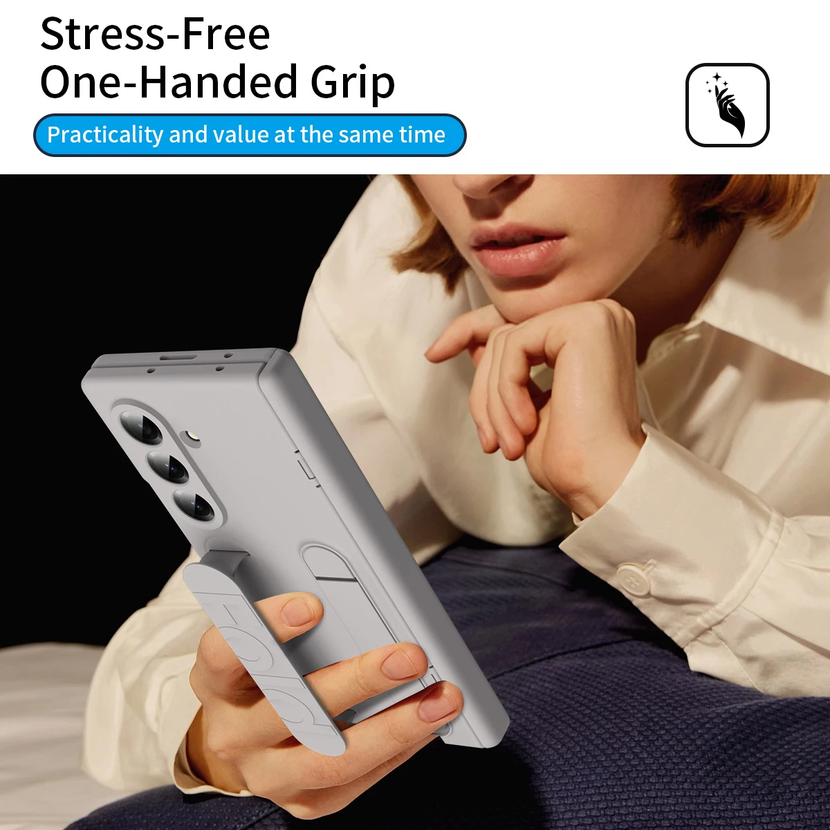 

Luxury Wristband Invisible Bracket Case for Samsung Galaxy Z Fold 6 5 4 3 7 fold6 Hand Wrist Strap Folding Stand Silicone Cover