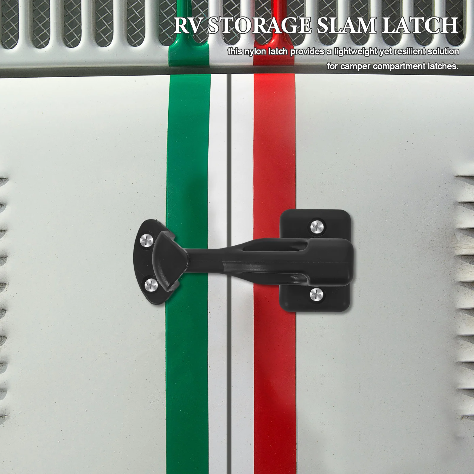 1 Set Rv Trailer Opbergdeur Klink Premium Nylon Lichtgewicht Duurzaam Geluidsvrij Voor Camper Camper Boot Marine Accessoires