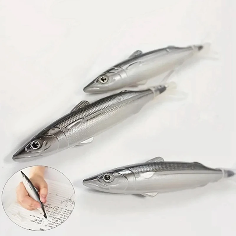 Funny Salted Fish Styling Ballpoint Pen Ocean Series Ballpoint Pen Fish Styling Pen Easy Install