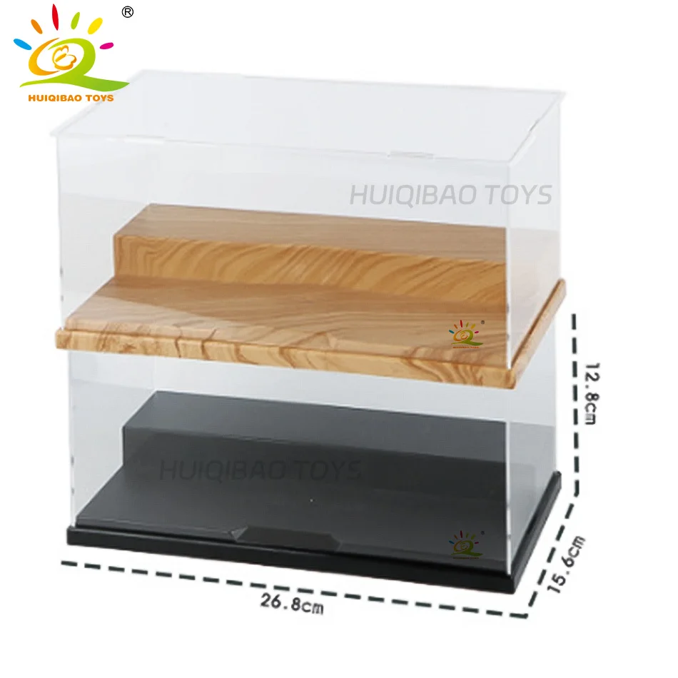 Huiqibao 3 Stappen Stofdicht Figuren Bouwstenen Vitrine Doos Show Case Model Collectie Decoratieve Bricks Speelgoed Voor Volwassen