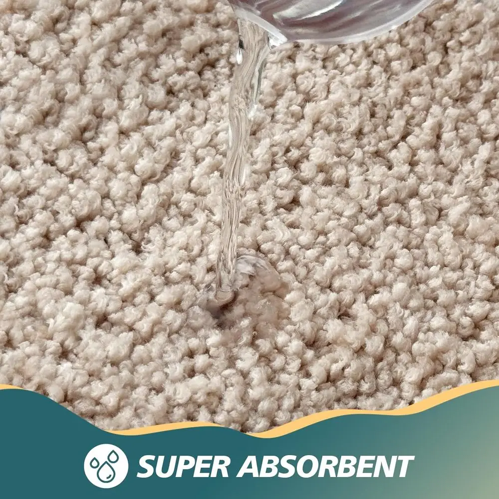 Ocean-Inspired Soft Absorbent Bath Mat with Non-Slip Backing, Blue Sea & Starfish Pattern, 28x59 Inches