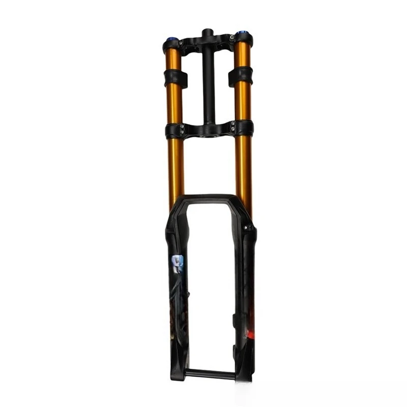 Double shoulder front fork air pressure fork 36 pipes 180 stroke damping barrel shaft high strength soft tail downhill view 2