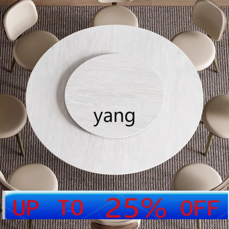 

Lh natural marble dining table modern simple new creative luxury stone round table