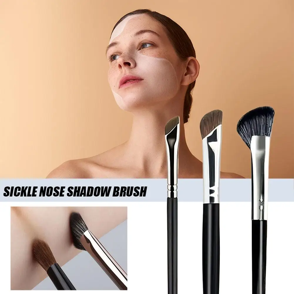 3PCS Eyeliner Pinsel Sets Dünne Gel Eyeliner Make-Up Pinsel Flache Top Eyeliner Concealer Pinsel Eye Liner Detaillierte Make-Up-Tools