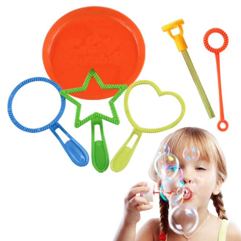 

6 Pcs Lightweight Bubble Wand Maker for Children Bulk Long Lasting Fun Toys Blower
