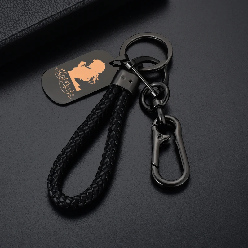 Violet Evergarden Keychain Dog Tag Metal Necklace Fashion Engraving Identity Card Souvenir Cosplay Props Fans Gift