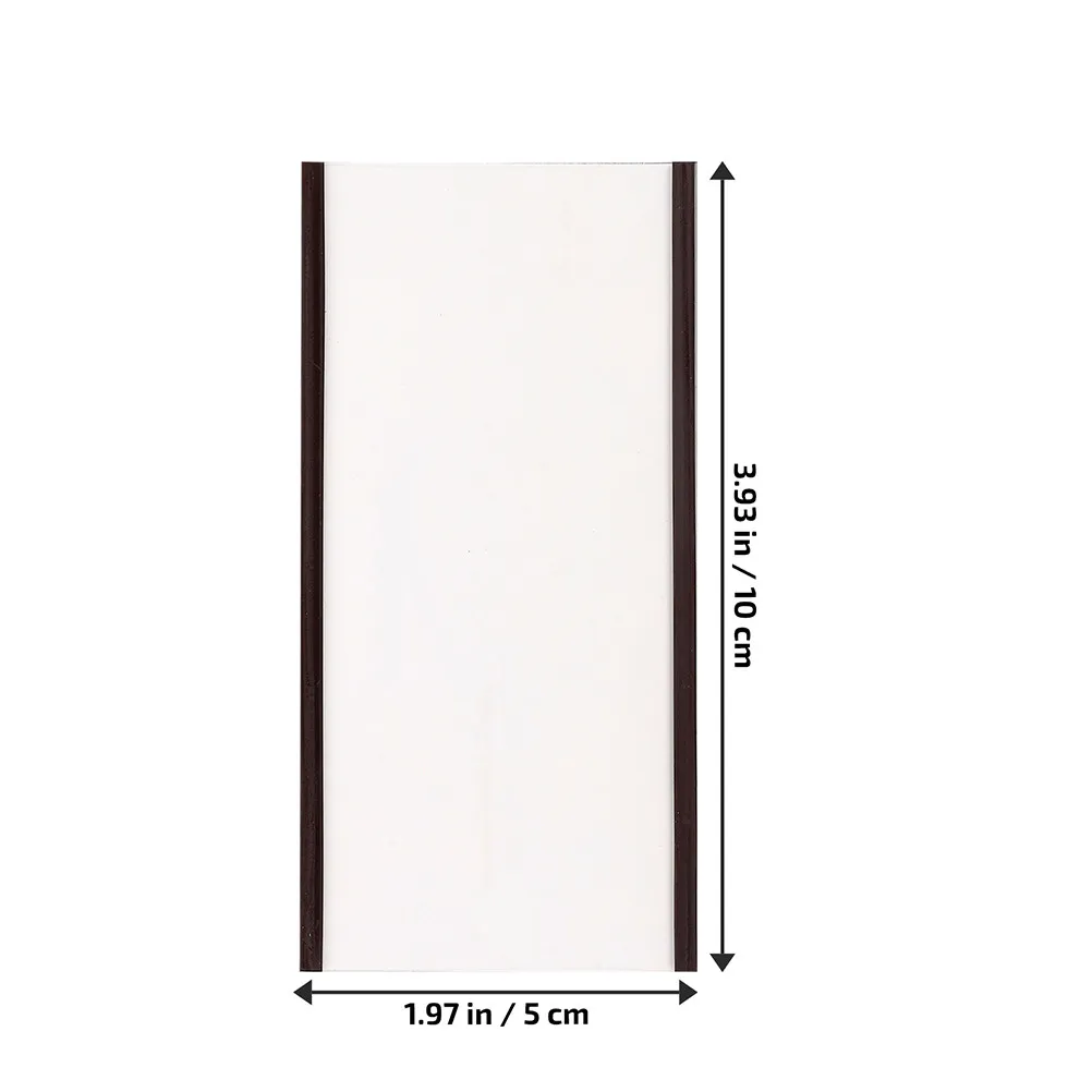 20Pcs High-Quality Magnet Price Tag Holders Easy Operate Replace Paper for Shops Storage Home Classification Magnetic Sign Clip