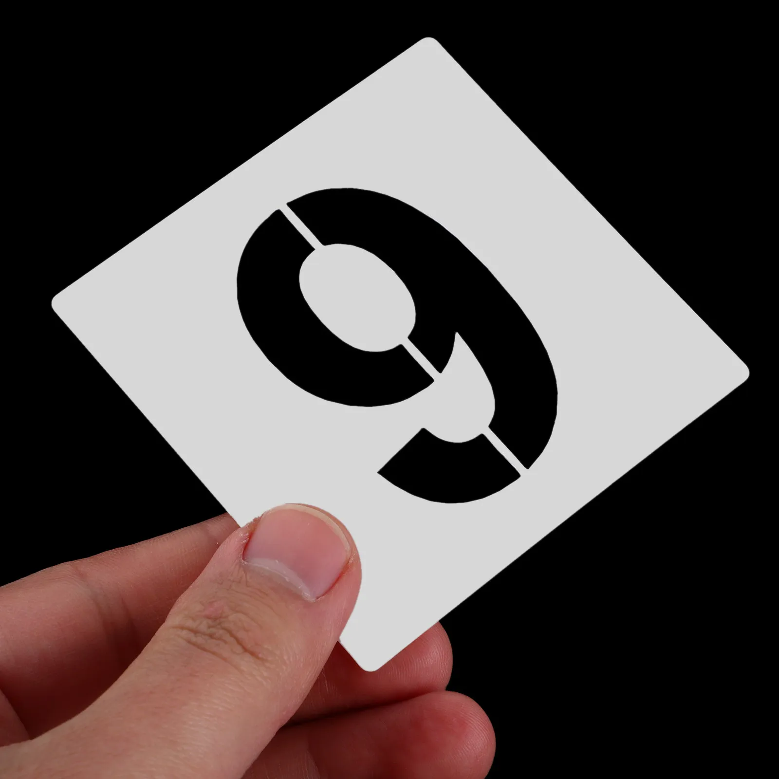 

1Set Alphabet Stencils for Art DIY Blank Number and Letter Templates Reusable Plastic Craft Educational Tool Wall Wood