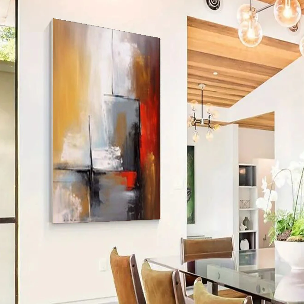 

100% Hand-Painted Asian Elephant African Oil Paintings Handmade Modern Animal Canvas Painting Decor Home Aesthetic Trim