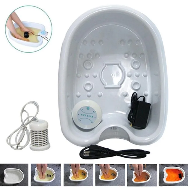 Detox Machine Foot Spa Machine Ion Cleanse Foot Spa Machine ionic detox foot spa with Plastic Basin