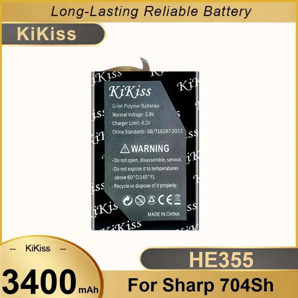 

Reliable Replacement 3400Mah Mobile Phone Battery For Sharp 704SH HE355